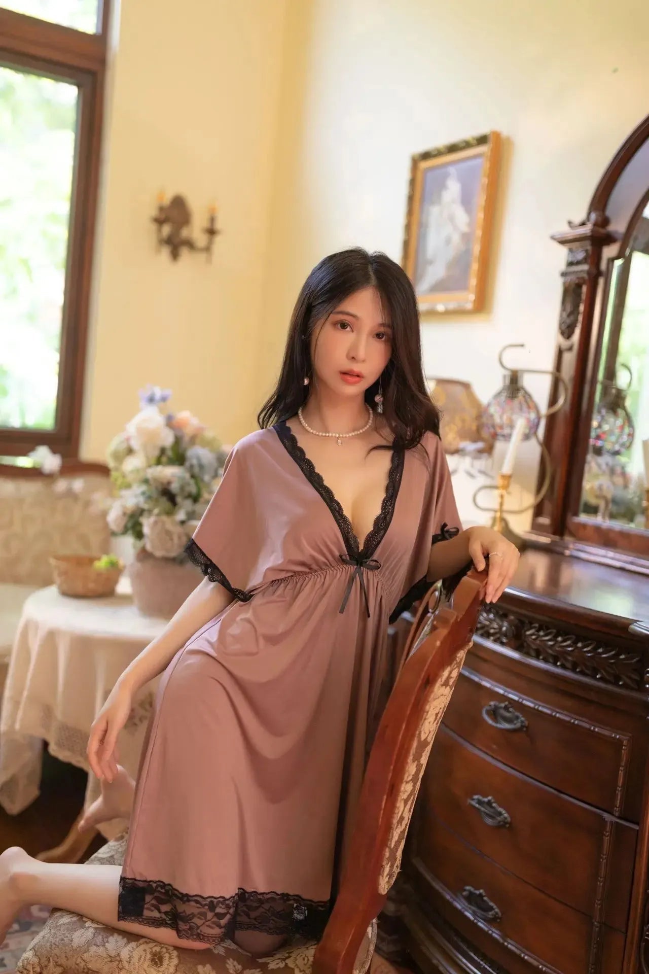 Luxury Deep V-Neck